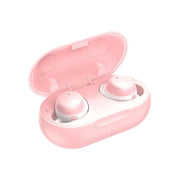 TWS-22 Bluetooth 5.0 In-Ear Sports Water-resistant Noise Cancelling Touch Control Mini Headphones(Pink)