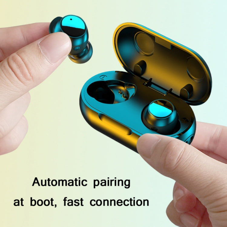 TWS-22 Bluetooth 5.0 In-Ear Sports Water-resistant Noise Cancelling Touch Control Mini Headphones(White)