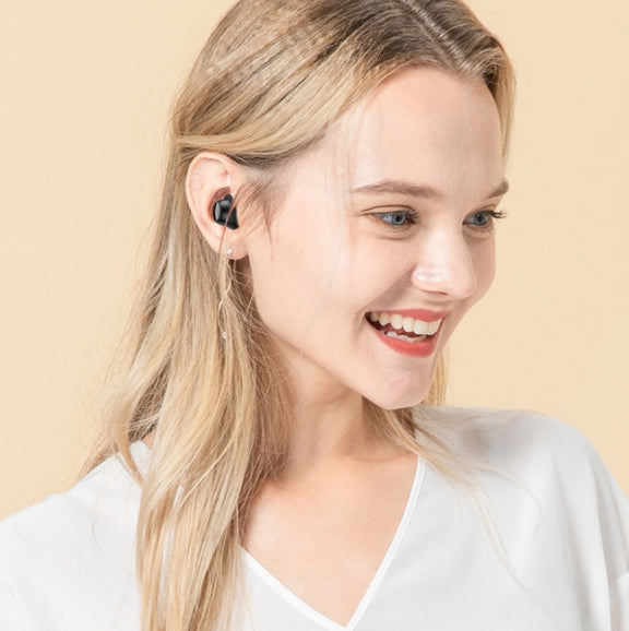 TWS-22 Bluetooth 5.0 In-Ear Sports Water-resistant Noise Cancelling Touch Control Mini Headphones(Pink)
