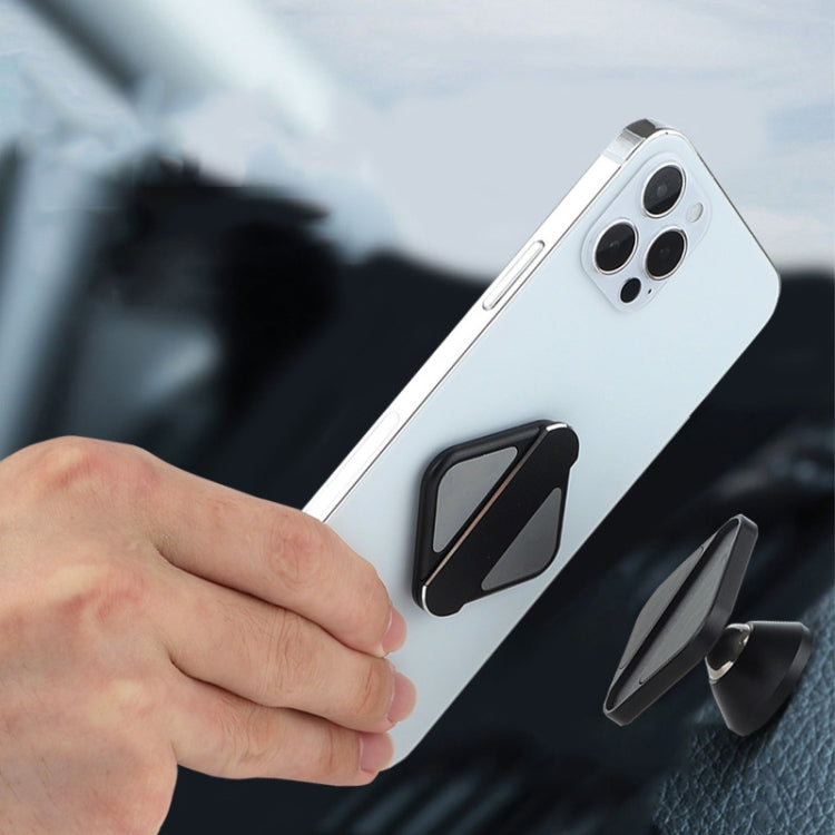 Aluminum Alloy Car Mobile Phone Bracket Portable Phone Desktop Folding Frame(Silver)