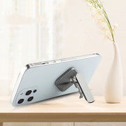 Aluminum Alloy Car Mobile Phone Bracket Portable Phone Desktop Folding Frame(Black)