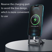 HZ10 Slim Portable Desktop Live Stand Multifunctional Folding Mobile Phone Holder(Gray)