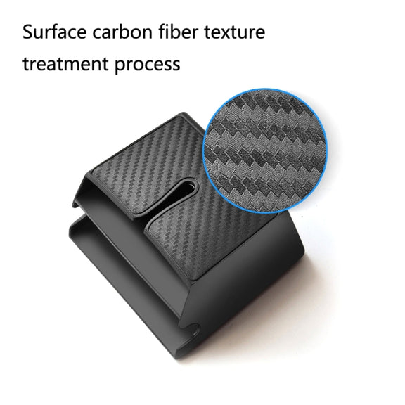 DM-020 Car Sticky Carbon Fiber Storage Bag Car Mobile Phone Storage Box Large