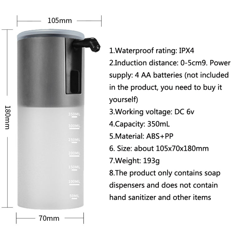 GM-TP-2011-A Automatic Induction Foam Hand Washing Machine Portable Infrared Induction Soap Dispenser(White)