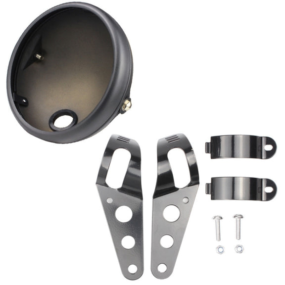 Motorcycle Headlights Rear Shell 7 Inch Front Headlight Modified Protection Lamp Housing