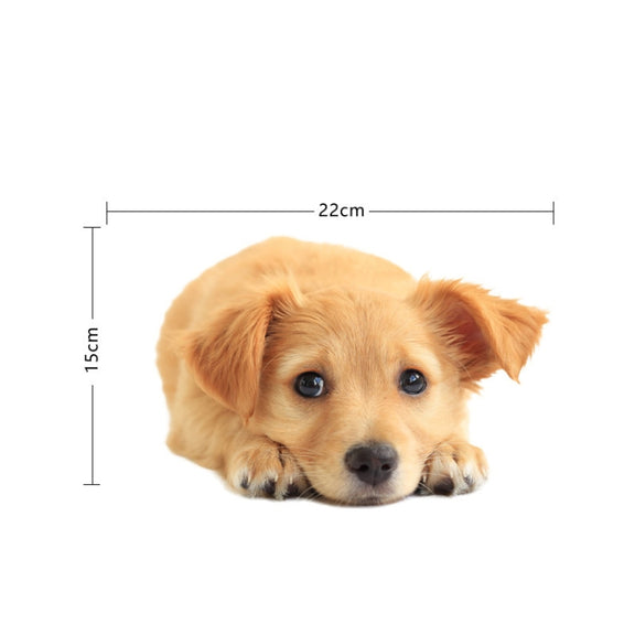 Style 1 Small 3D Simulation Dog Car Stickers Rain-Proof Sunscreen Car Sticker Scratch Shaving Decoration Stickers