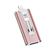 32GB Micro USB + 8 Pin + USB 2.0 3 in 1 Mobile Phone Computer U-Disk(Rose Gold) - U Disk & Card Reader by PMC TechLife | Online Shopping South Africa | PMC TechLife