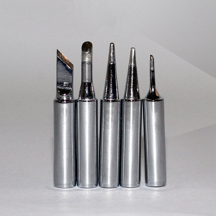 Metallic LCD Temperature Regulating Soldering Iron And Soldering Iron Tip Set Electric Soldering Iron Welding Tool(220V EU Plug Silver Head  Black)