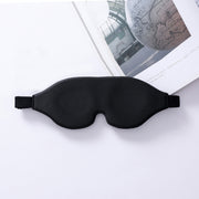 3D Sleeping Eye Mask Memory Foam Men And Women Shading Eye Mask Concave Eye Mask(No Nose Wings Black)