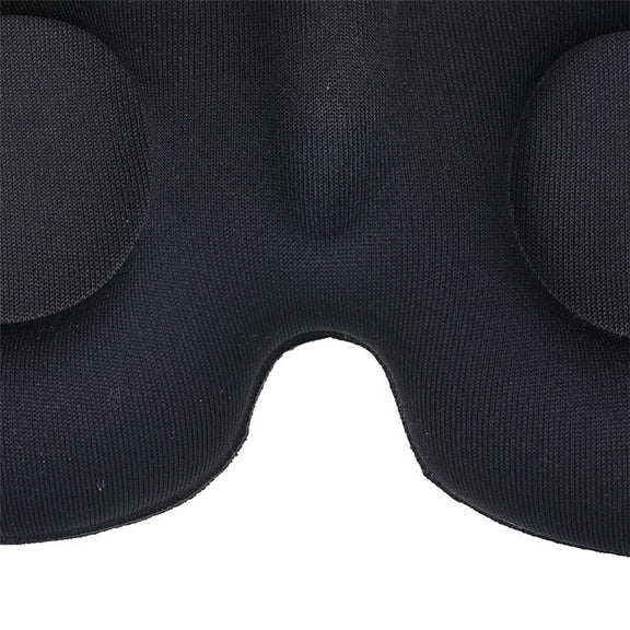 3D Sleeping Eye Mask Memory Foam Men And Women Shading Eye Mask Concave Eye Mask(No Nose Wings Black)