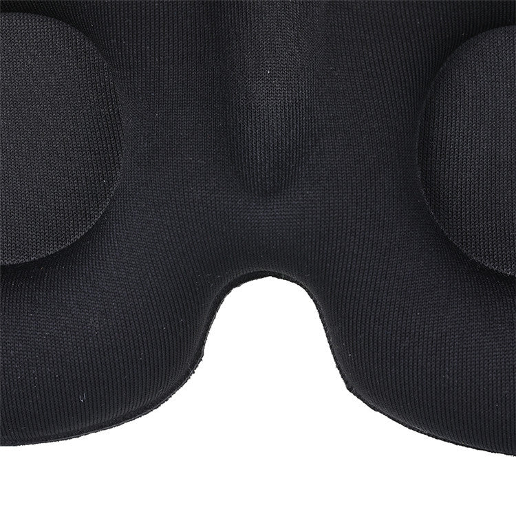 3D Sleeping Eye Mask Memory Foam Men And Women Shading Eye Mask Concave Eye Mask(No Nose Wings Black)