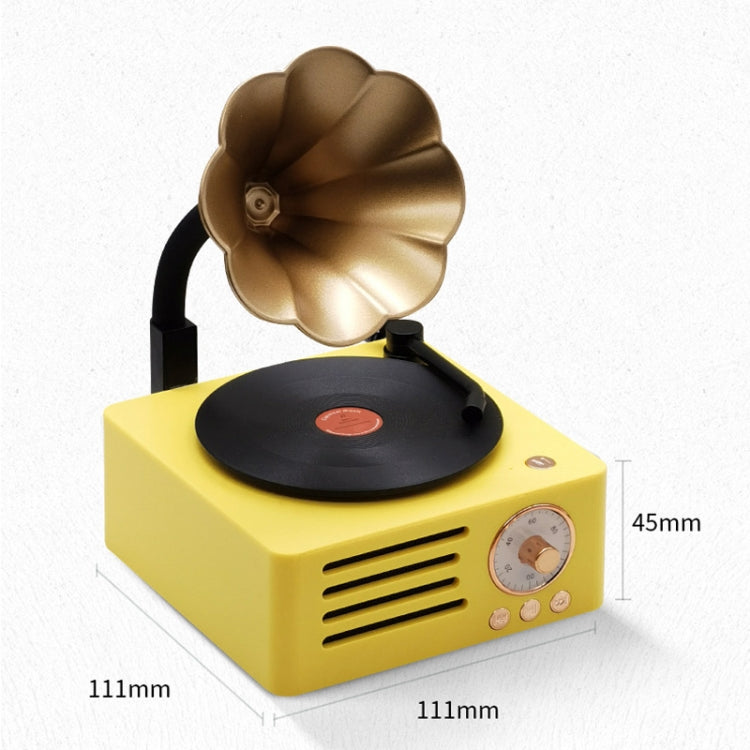 T15 Petunia Retro Vinyl Record Player Wireless Multifunction Mini Bluetooth Audio(Blue)