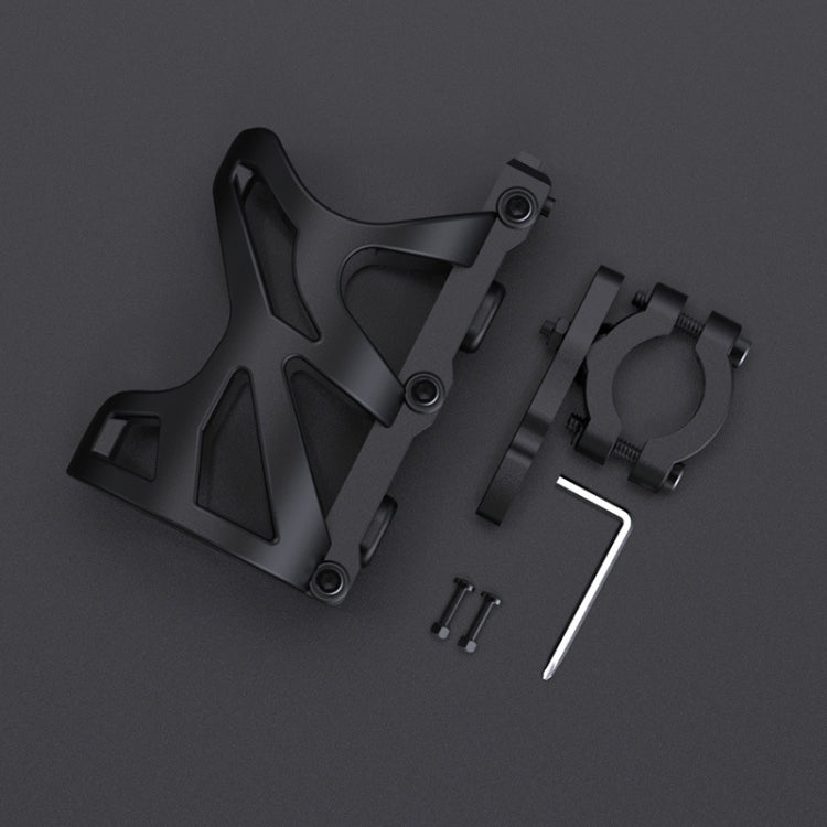 SMCP5456 Motorcycle Drink Holder Bicycle Cup Rack Kettle Frame Modified Accessories, Colour: With Pipe Clamp (Black)