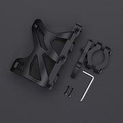 SMCP5456 Motorcycle Drink Holder Bicycle Cup Rack Kettle Frame Modified Accessories, Colour: With Pipe Clamp (Black)