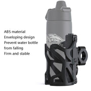 SMCP5456 Motorcycle Drink Holder Bicycle Cup Rack Kettle Frame Modified Accessories, Colour: With Pipe Clamp (Black)