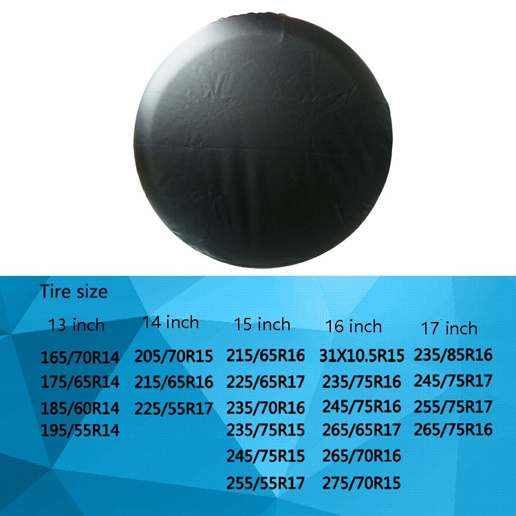 PVC Tire Cover Water-resistant and Dust-proof Car Spare Tire Cover, Size: 13 inch