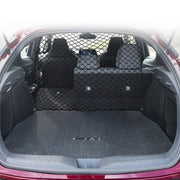 Car Pet Isolation Net Car Back Seat Dog Barrier Safety Net(120x70cm 4 Side Rubber Band)