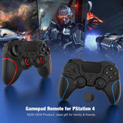 MB-P913 PC Six-Axis Somatosensory Back Key Programming Dual Vibration Bluetooth Gamepad For PS4 Pro(Black White)
