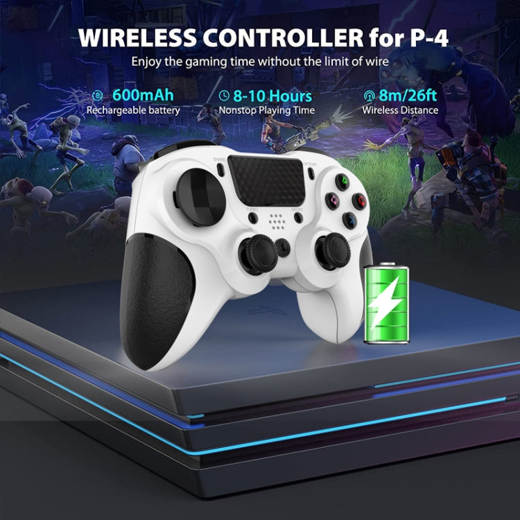 MB-P913 PC Six-Axis Somatosensory Back Key Programming Dual Vibration Bluetooth Gamepad For PS4 Pro(Black)