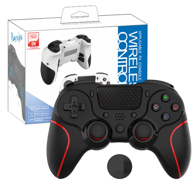 MB-P913 PC Six-Axis Somatosensory Back Key Programming Dual Vibration Bluetooth Gamepad For PS4 Pro(Red Black)
