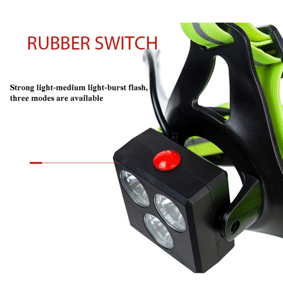 Outdoor Sports Running Light Water-resistant Night Riding Light Highlight Rechargeable Mountaineering Light Chest Warning Light