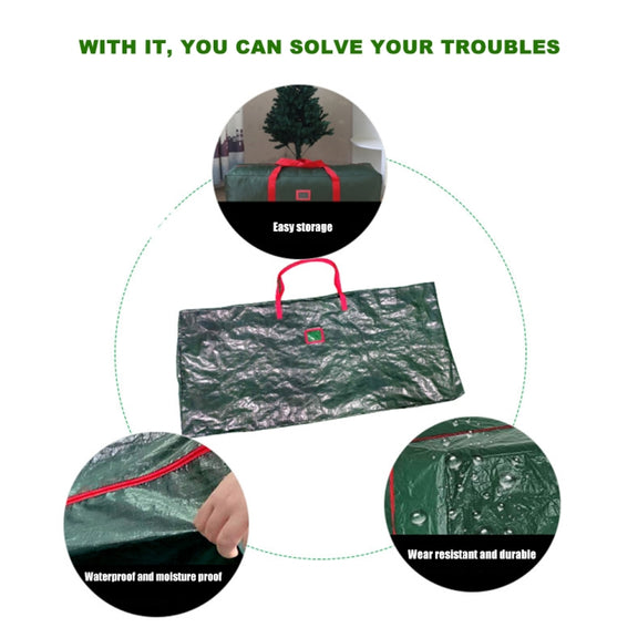 Outdoor Home Water-resistant Christmas Tree Storage Bag, Specification: 165x38x76cm(Green)