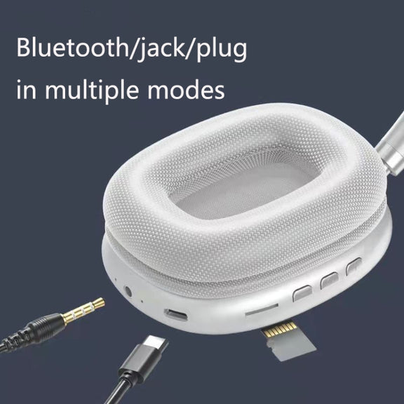 P9 Bluetooth 5.1 Subwoofer Wireless Headset Support AUX / TF Card(Red)