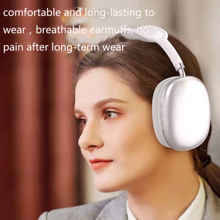 P9 Bluetooth 5.1 Subwoofer Wireless Headset Support AUX / TF Card(Red)