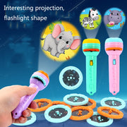 3 Sets Children Early Education Luminous Projection Flashlight, Specification: Purple + 40 Patterns