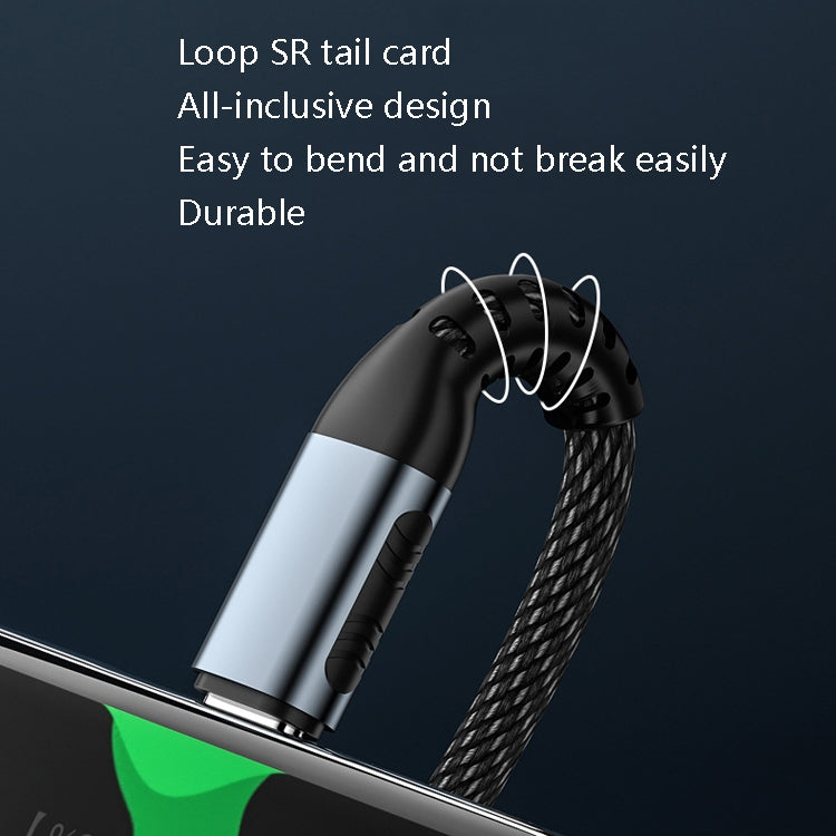2m 100W PD Fast Charge Type-C Male to Male Data Sync Charging Braided Cable