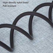 4 PCS 2.4A USB-C / Type-C to USB Braided Fast Charging Sync Data Cable, Length: 2m (Black)