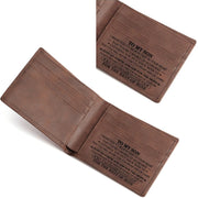 Vintage PU Leather Men Lettering Wallet(01 To Son)