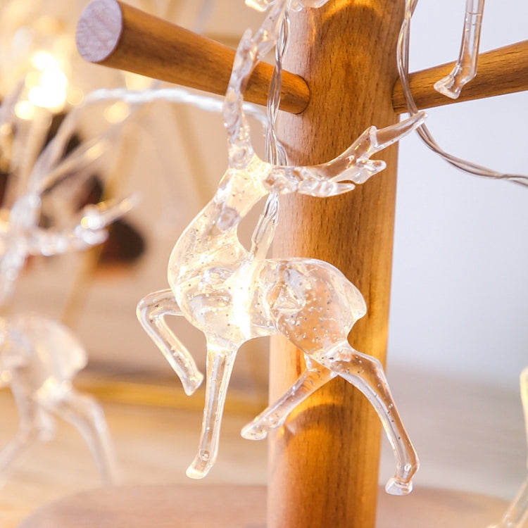 Christmas Elk String Lights Holiday Decoration, Spec: 6m 40 LEDs Battery Box(Colorful Light)