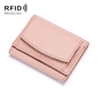 CL-2753 Leather RFID Short Coin Purse Wallet(Light Pink) - free shipping - PMC TechLife - Order now!