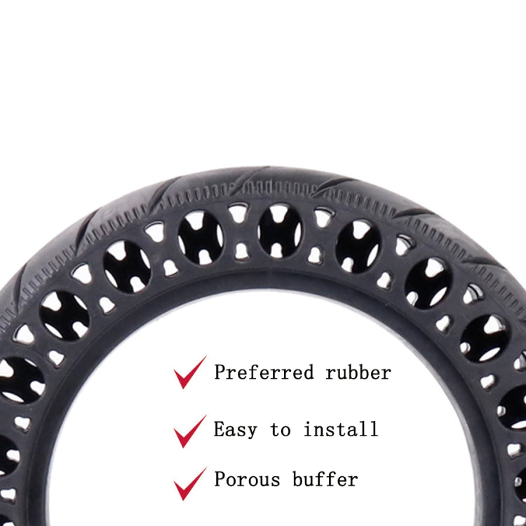 9.5 inch Electric Scooter Shock-Absorbing Honeycomb Solid Tires For Xiaomi Mijia M365(Black)
