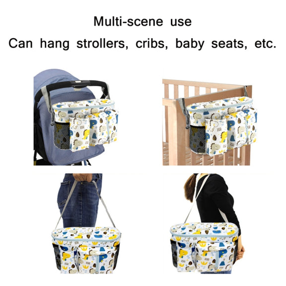 Multifunctional Baby Stroller Storage Bag, Colour: White Alpaca