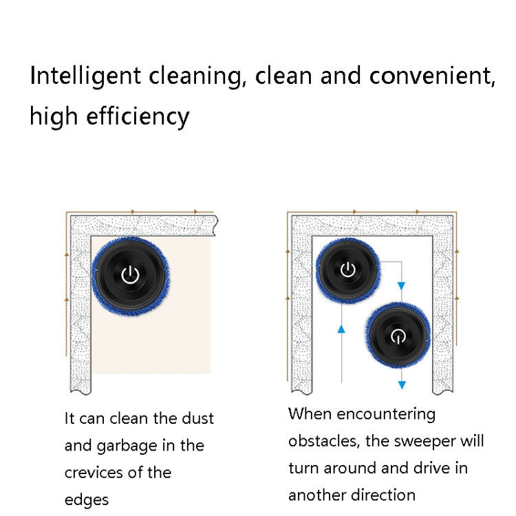 K777 Automatic Smart Sweeping Machine Dry Wet Two-Purpose Mopping Machine Imitation Artificial Rubber(Elegant White)