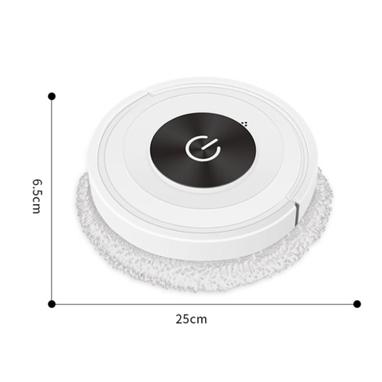 K777 Automatic Smart Sweeping Machine Dry Wet Two-Purpose Mopping Machine Imitation Artificial Rubber(Elegant White)