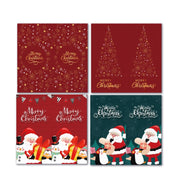 Merry Christmas Rectangular Gift Box Seal Stickers(C1)