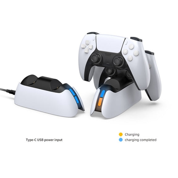 DOBE TP5-05103 Contact-Type Gamepad Charging Base With Indicator Light For PS5(White)