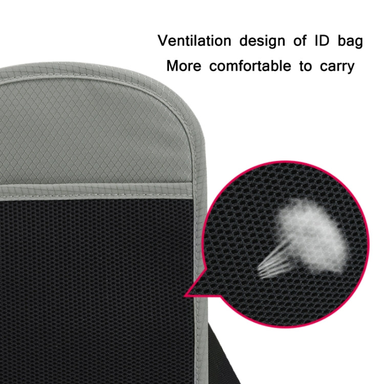 RFID Multi-Function Halter Passport Bag Certificate Protection Cover(Dark Gray)