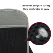 RFID Multi-Function Halter Passport Bag Certificate Protection Cover(Dark Gray)