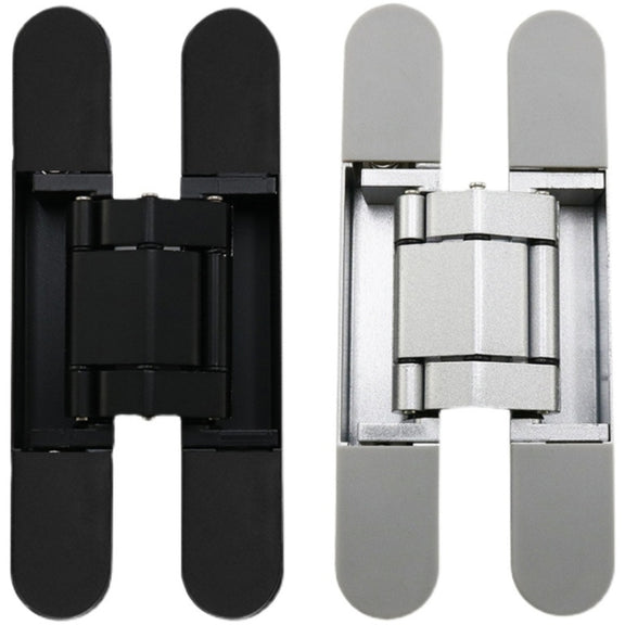 Three-Dimensional Adjustable Cross Hinge Folding Door Concealed Hinge, Specification: No. 2 Sand Silver 60kg