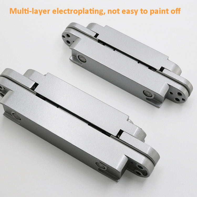 Three-Dimensional Adjustable Cross Hinge Folding Door Concealed Hinge, Specification: No. 3 Sand Silver 80kg