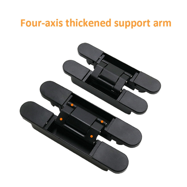 Three-Dimensional Adjustable Cross Hinge Folding Door Concealed Hinge, Specification: No. 5 Sand Silver 120kg