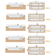 Three-Dimensional Adjustable Cross Hinge Folding Door Concealed Hinge, Specification: No. 5 Sand Silver 120kg