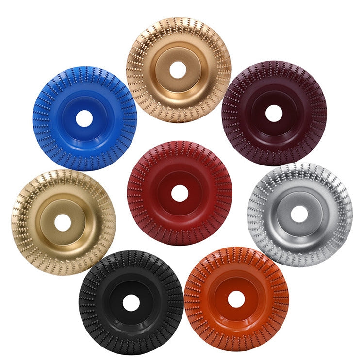 Woodworking Sanding Plastic Stab Discs Hard Round Grinding Wheels For Angle Grinders, Specification: 100mm Golden Curved