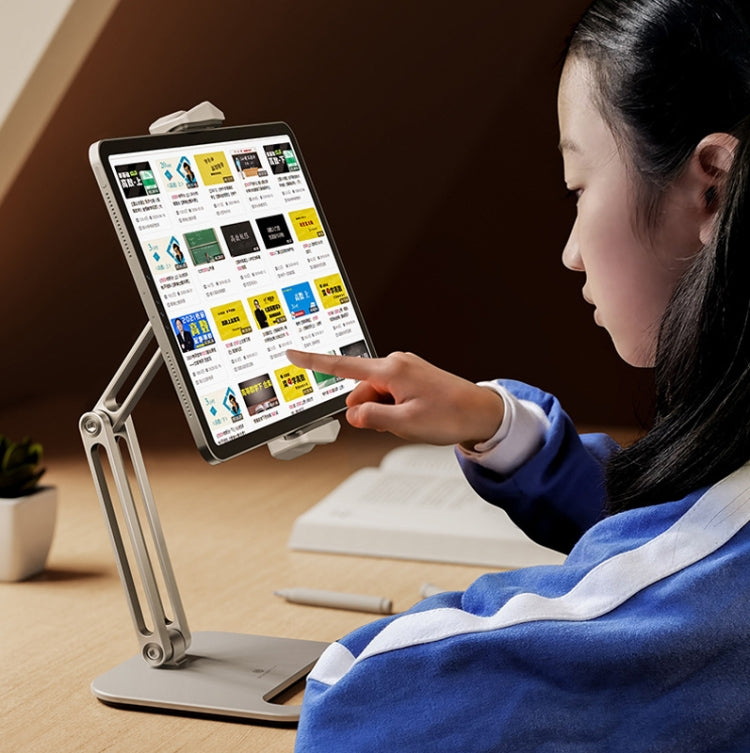 Boneruy P47 Tablet Computer Stand Desktop Mobile Phone Stand(White)
