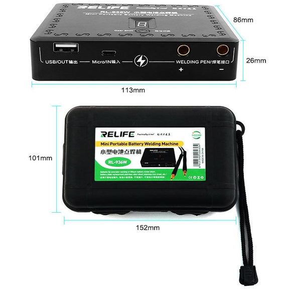 RL-936W Mobile Phone Repair Battery Handheld Spot Welder, Specification: Spot Welding Pen + Fixed Plate