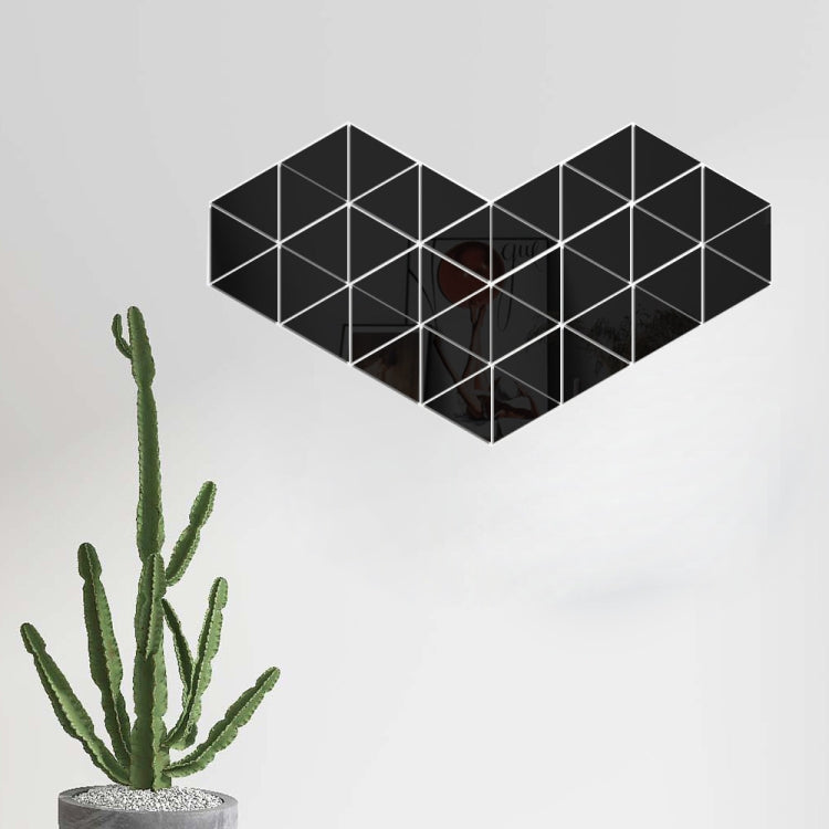 Ym300 16 PCS / Set Home Personal Wall Stickers DIY Acrylic Wall Decorative Mirror(Hexagon Silver)
